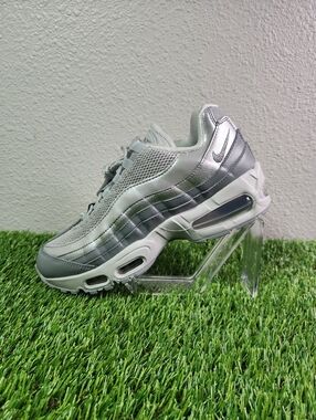 Nike Air Max 95 Big Bubble Grey Fog Silver Wmn's Size 9 Brand New 100% Auth